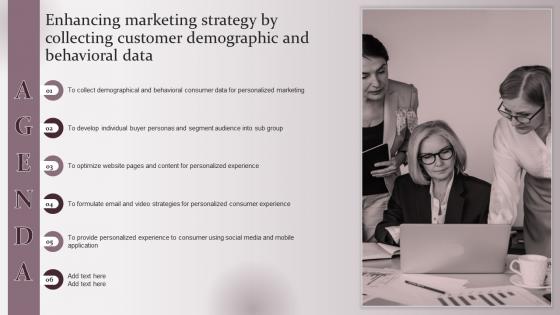 Agenda Enhancing Marketing Strategy By Collecting Customer Demographic And Behavioral Data