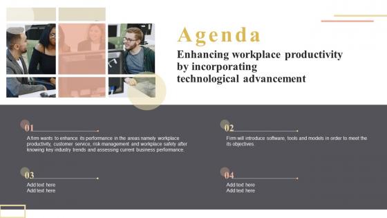 Agenda Enhancing Workplace Productivity By Incorporating Technological Advancement