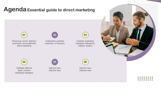 Agenda Essential Guide To Direct Marketing MKT SS V