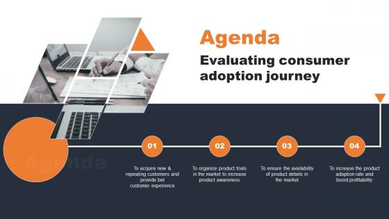 Agenda Evaluating Consumer Adoption Journey Ppt Slides