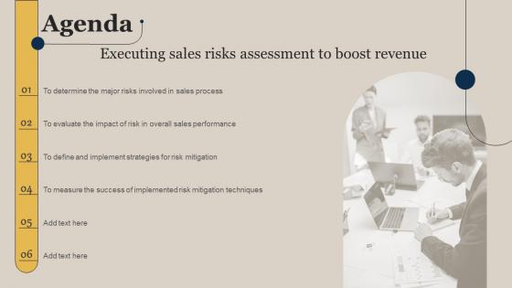 Agenda Executing Sales Risks Assessment To Boost Revenue