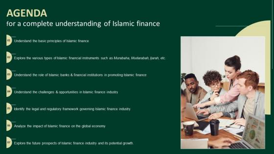 Agenda For A Complete Understanding Of Islamic Finance Fin SS V