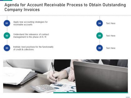 Agenda for account receivable process to obtain outstanding company invoices