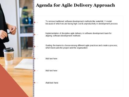 Agenda for agile delivery approach ppt clipart