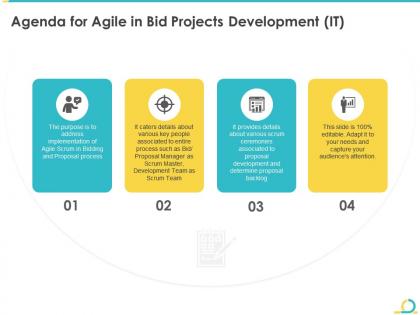 Agenda for agile in bid projects development it