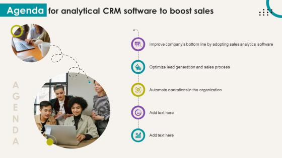 Agenda For Analytical CRM Software To Boost Sales SA SS