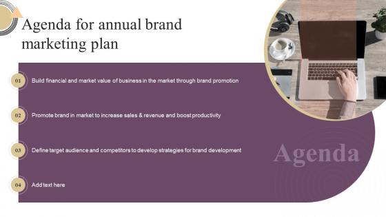 Agenda For Annual Brand Marketing Plan Ppt Powerpoint Presentation Icon Good
