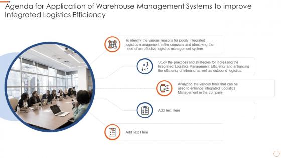 Agenda for application of warehouse management systems to improve integrated logistics efficiency