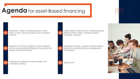 Agenda For Asset Based Financing Ppt Slides Infographic Template Fin SS V