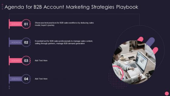 Agenda For B2B Account Marketing Strategies Playbook