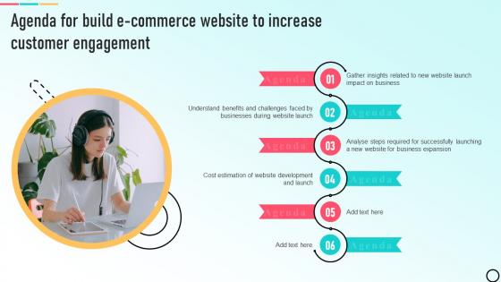 Agenda For Build E Commerce Website To Increase Customer Engagement