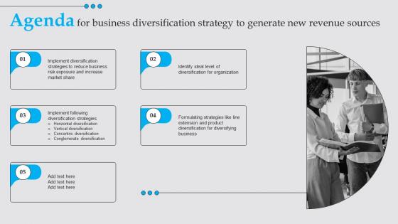 Agenda For Business Diversification Strategy To Generate New Revenue Sources Strategy SS V