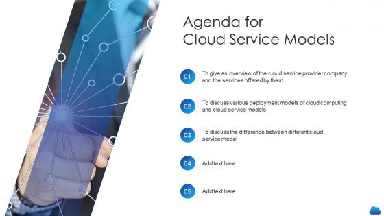 Agenda for cloud service models