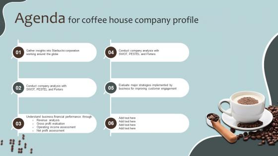 Agenda For Coffee House Company Profile CP SS V