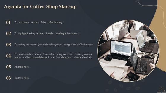 Agenda For Coffee Shop Start Up BP SS