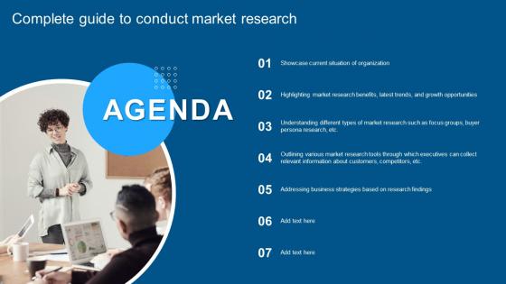Agenda For Complete Guide To Conduct Market Research Ppt Ideas Infographic Template