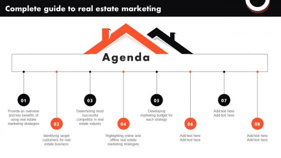 Agenda For Complete Guide To Real Estate Marketing MKT SS V