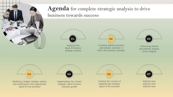 Agenda For Complete Strategic Analysis To Drive Business Towards Success Strategy SS V