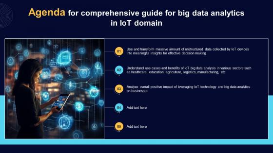 Agenda For Comprehensive Guide For Big Data Analytics In IoT Domain IoT SS