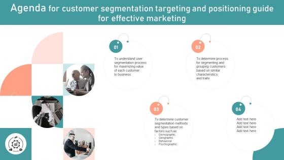 Agenda For Customer Segmentation Targeting And Positioning Guide For Effective Marketing