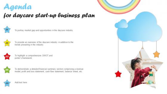 Agenda For Daycare Start Up Business Plan BP SS