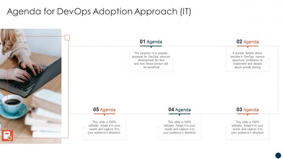 Agenda For Devops Adoption Approach IT Ppt Infographics Templates