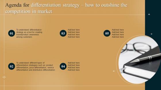 Agenda For Differentiation Strategy How To Outshine The Competition In Market