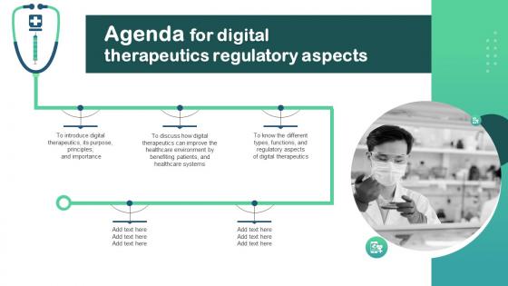 Agenda For Digital Therapeutics Regulatory Aspects