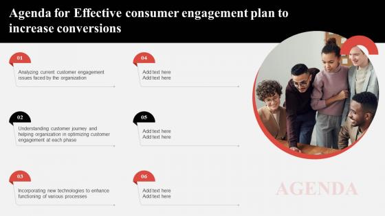 Agenda For Effective Consumer Engagement Plan To Increase Conversions