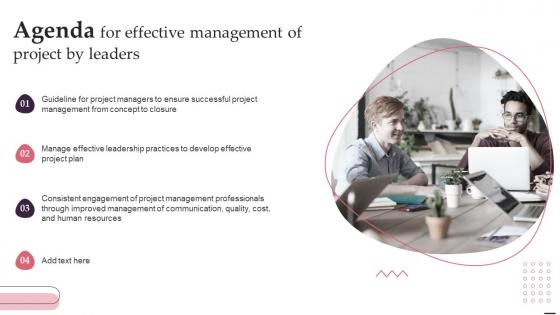 Agenda For Effective Management Of Project By Leaders