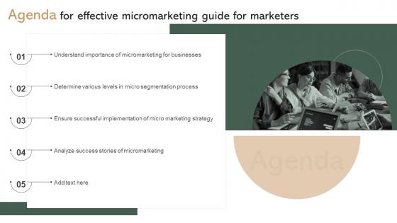 Agenda For Effective Micromarketing Guide For Marketers