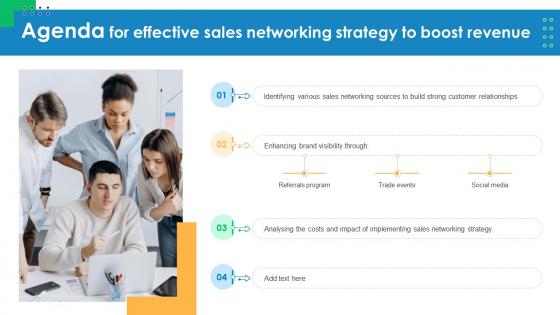 Agenda For Effective Sales Networking Strategy To Boost Revenue SA SS