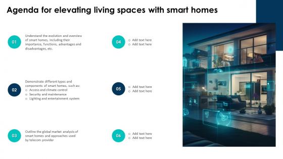 Agenda For Elevating Living Spaces With Smart Homes