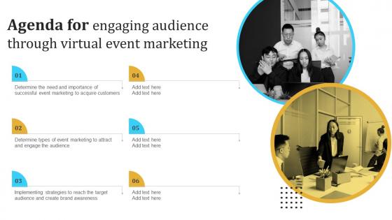 Agenda For Engaging Audience Through Virtual Event Marketing MKT SS V