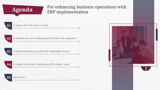 Agenda For Enhancing Business Operations With ERP Implementation