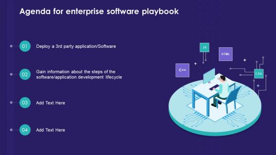 Agenda For Enterprise Software Playbook