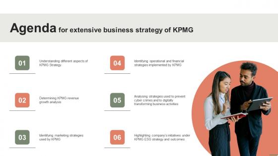 Agenda For Extensive Business Strategy Of KPMG Strategy SS V