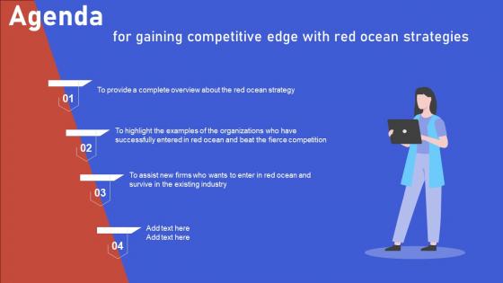 Agenda For Gaining Competitive Edge With Red Ocean Strategies Strategy SS V