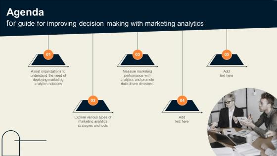 Agenda For Guide For Improving Decision Making With Marketing Analytics MKT SS V