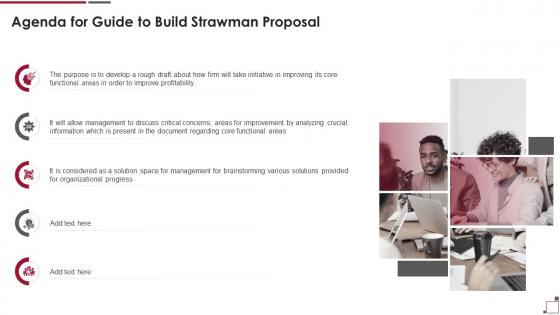 Agenda For Guide To Build Strawman Proposal
