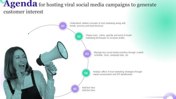 Agenda For Hosting Viral Social Media Campaigns To Generate Customer Interest