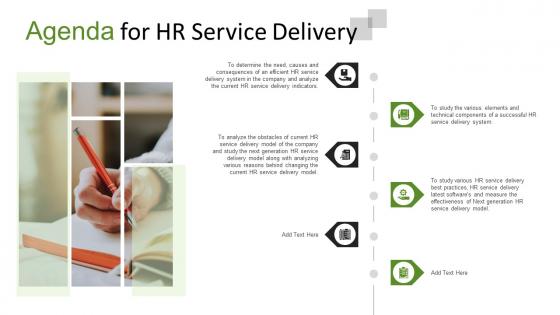 Agenda For HR Service Delivery Ppt Inspiration Example Topics