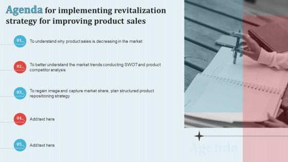 Agenda For Implementing Revitalization Strategy For Improving Product Sales