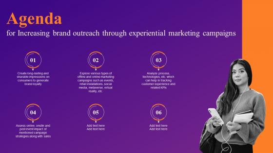 Agenda For Increasing Brand Outreach Through Experiential Marketing Campaigns MKT SS V