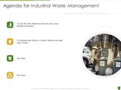 Agenda for industrial waste management ppt file images