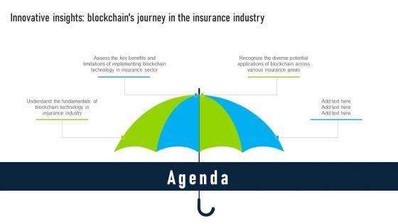 Agenda For Innovative Insights Blockchains Journey In The Insurance Industry BCT SS V