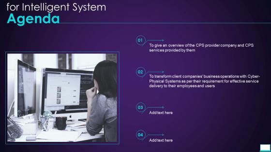 Agenda For Intelligent System Ppt Slides Background Images