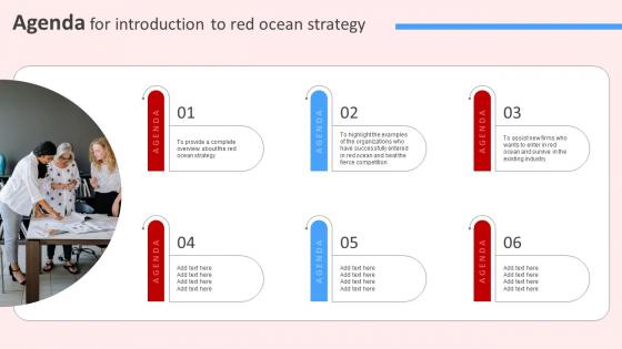 Agenda For Introduction To Red Ocean Strategy Strategy SS V