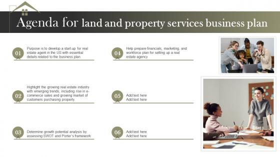 Agenda For Land And Property Services Business Plan BP SS