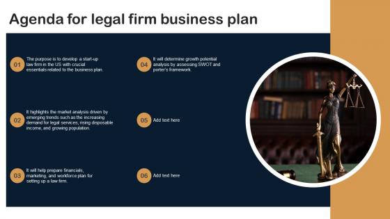 Agenda For Legal Firm Business Plan BP SS